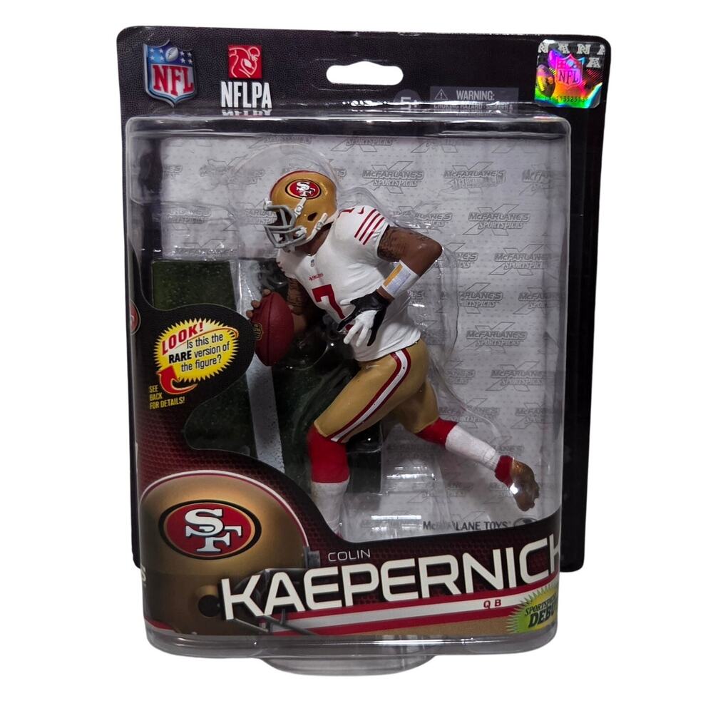 McFarlane Sports Picks Colin Kaepernick White Jersey SF 49ers 2013 Brand New